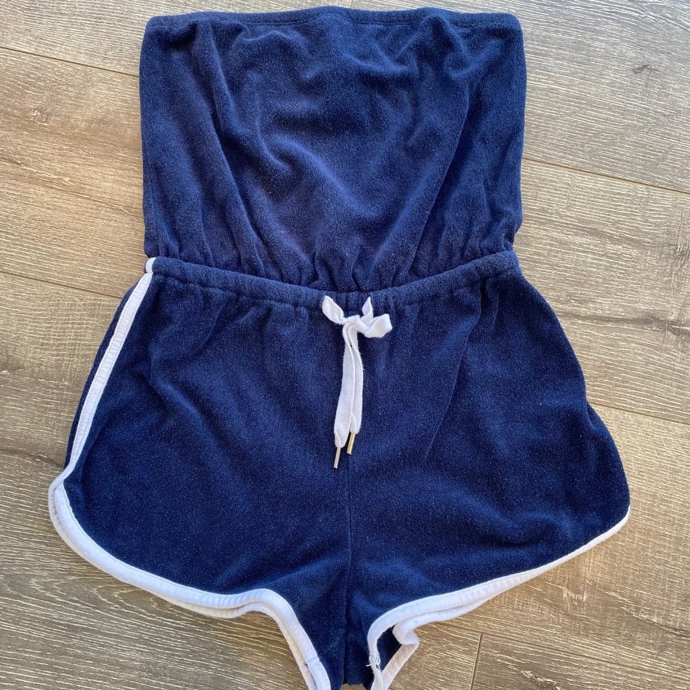 Cutest strapless terry romper - Forever 21